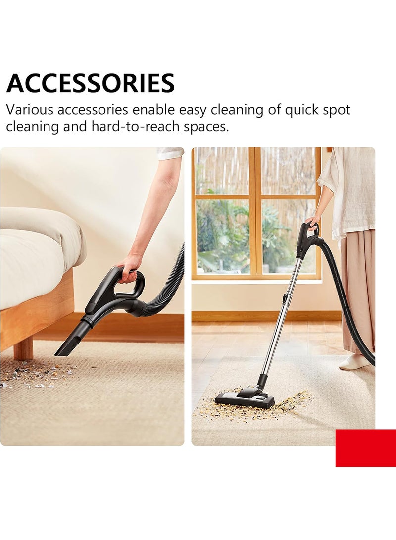 Toshiba - Vacuum Cleaner 22 L, Blowing Function, Pull Handle On Dust Tank, Precise & Adjustable Airflow 22 L 2200 W VC-DR220ABF(G) Black/Grey - Image 1