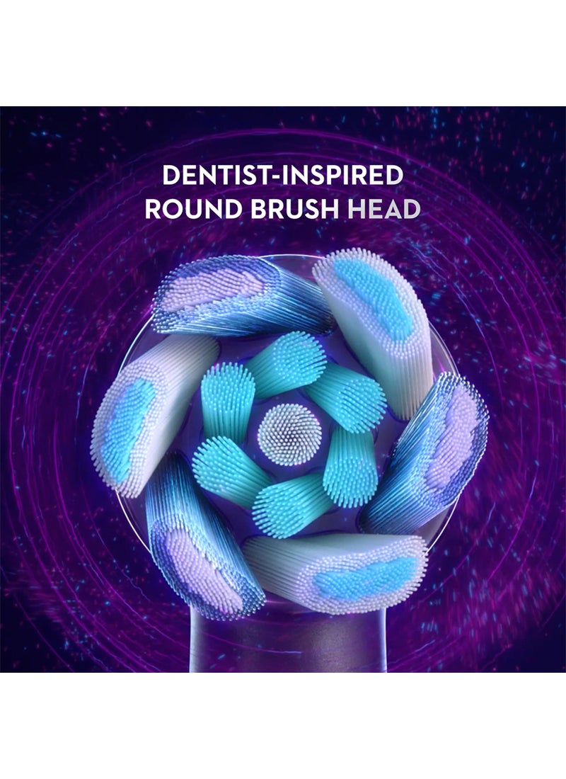 Oral-B iO Ultimate Clean Rechargeable Electric Toothbrush Replacement Heads, with Personalized Brushing Modes, Black, Pack of 2 Black - Image 4