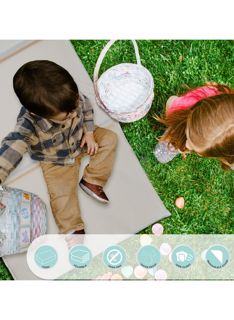Moon - 3 Fold Daycare Mattress, Folding Rest Mat - Image 1