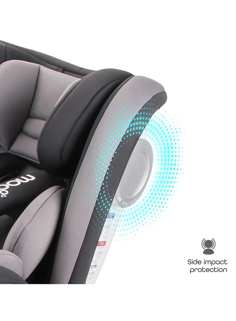 مون Melhor Booster Car Seat – Group 0/1/2/3 ISOFIX Convertible Seat for Kids, Infants And Toddlers (0M–11 Years, Up to 36kg) – Black