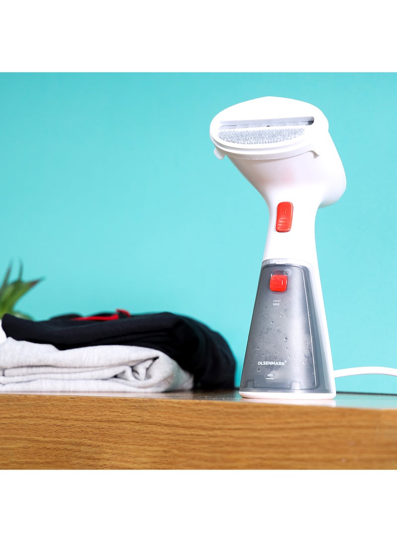 Olsenmark - Handheld Garment Steamer 1000W OMGS1817 120ml Water Tank, ON and OFF Steam Level, Leak Free, Overheat Protection 120 ml 1000 W OMGS1817 Grey/Black - Image 1