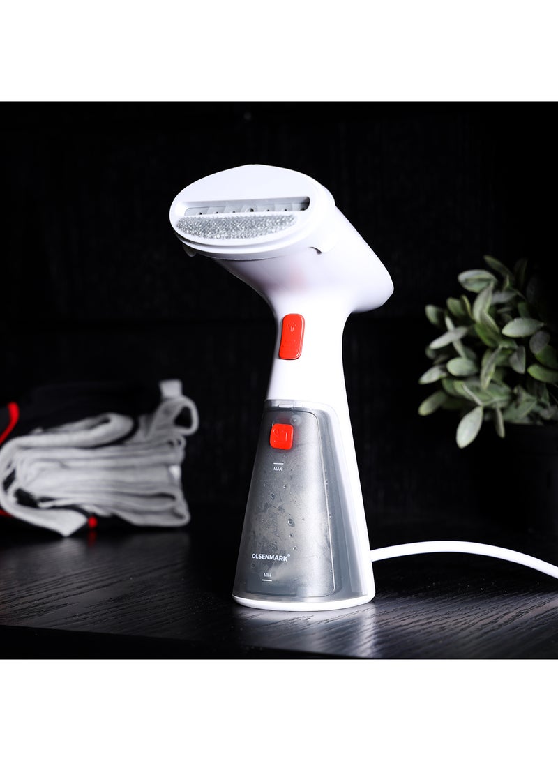 Olsenmark - Handheld Garment Steamer 1000W OMGS1817 120ml Water Tank, ON and OFF Steam Level, Leak Free, Overheat Protection 120 ml 1000 W OMGS1817 Grey/Black - Image 1
