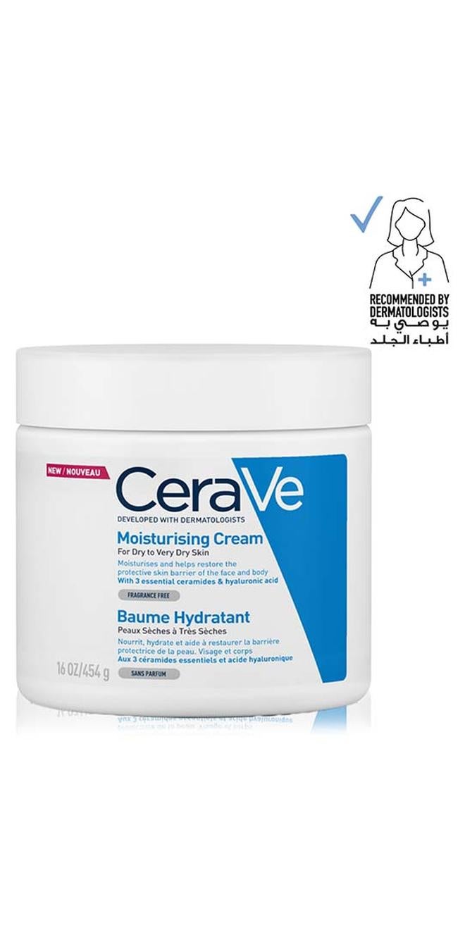 CeraVe Moisturizing Cream For Dry Skin With Hyaluronic Acid 454grams - Image 1