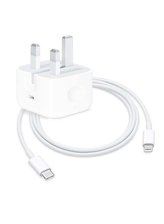 Apple 2 in 1 Pack of 20W USB-C Power Adapter and USB-C  to Lightning Cable 1m White - Image 1