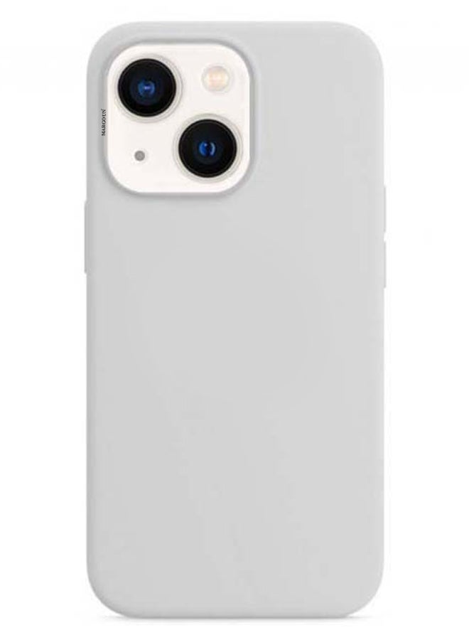 MARGOUN - Protective Silicone Case Cover For iPhone 13 (6.1 inch) Grey - Image 1