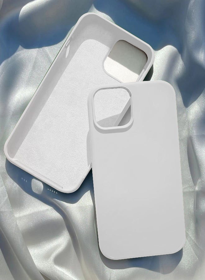 MARGOUN - Protective Silicone Case Cover For iPhone 13 (6.1 inch) Grey - Image 1