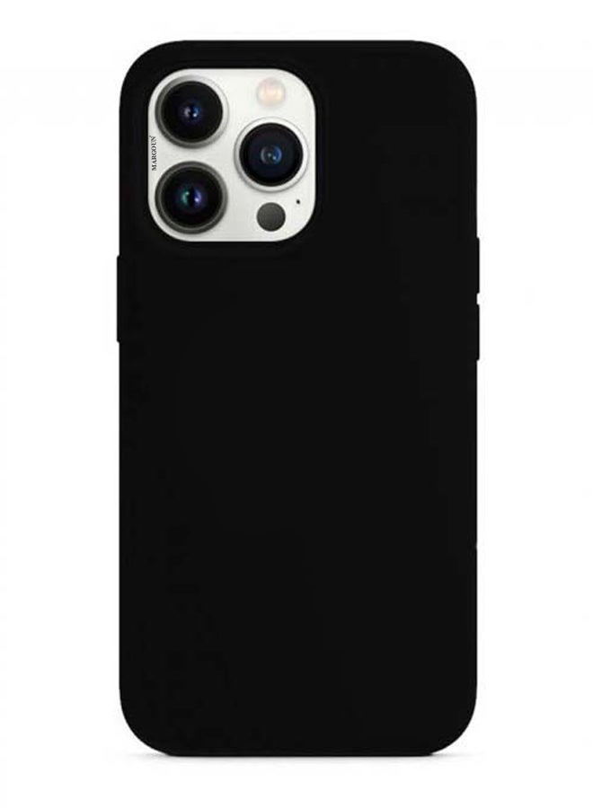 MARGOUN - Protective Silicone Case Cover For iPhone 13 Pro Max (6.7 inch) Black - Image 1