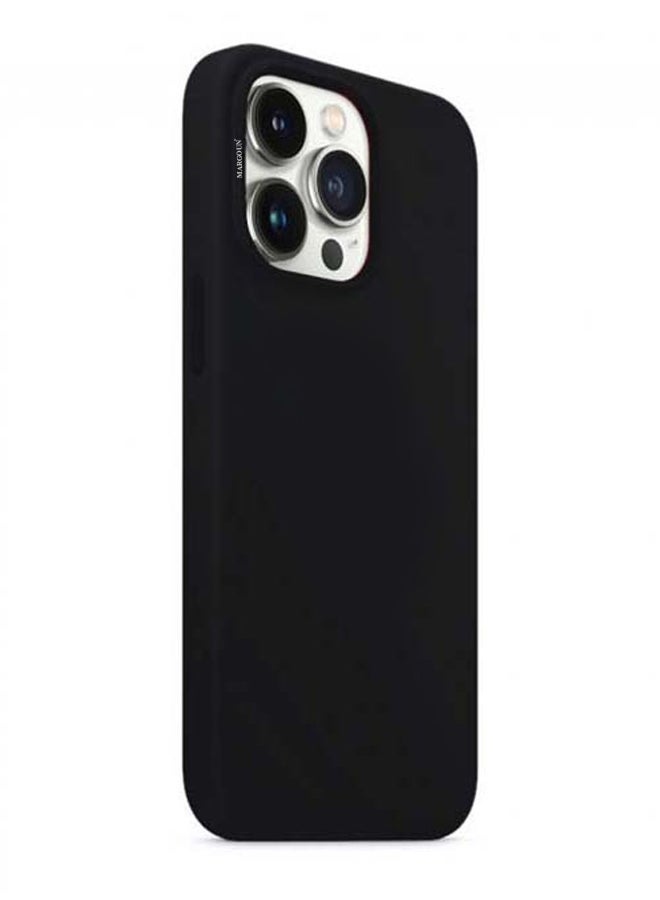 MARGOUN - Protective Silicone Case Cover For iPhone 13 Pro Max (6.7 inch) Black - Image 1