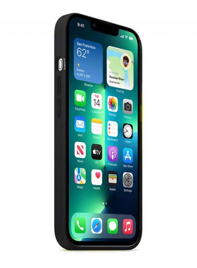 MARGOUN Protective Silicone Case Cover For iPhone 13 Pro Max (6.7 inch) Black Black - Image 3