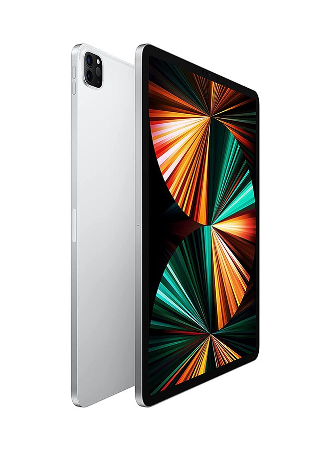 ابل  Renewed - iPad Pro 2021 (5th Gen) 12.9-Inch M1 Chip 128GB Wi-Fi Silver With Facetime - Image 2