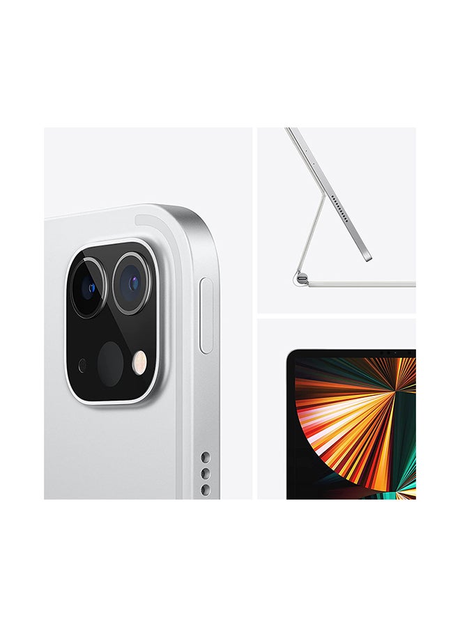 ابل  Renewed - iPad Pro 2021 (5th Gen) 12.9-Inch M1 Chip 128GB Wi-Fi Silver With Facetime - Image 3