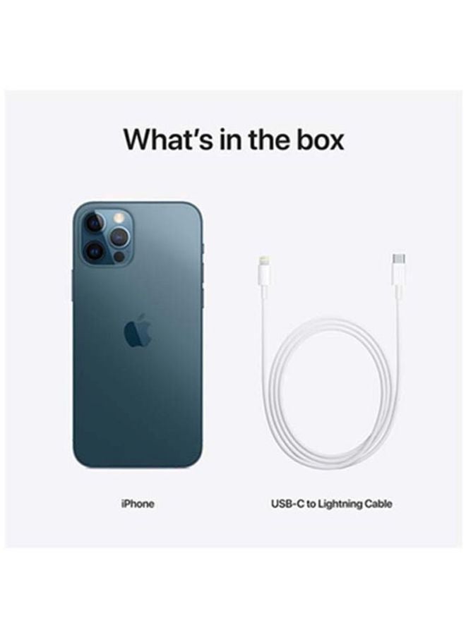 ابل  مُجدد - هاتف آيفون 12 برو مع تطبيق فيس تايم بذاكرة داخلية سعة 512 جيجابايت ويدعم تقنية 5G - النسخة العالمية بلون أزرق محيطي - Image 5