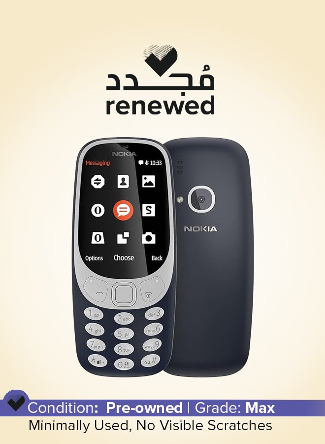 NOKIA Renewed - 3310 Blue (Matte) 2G - Image 1