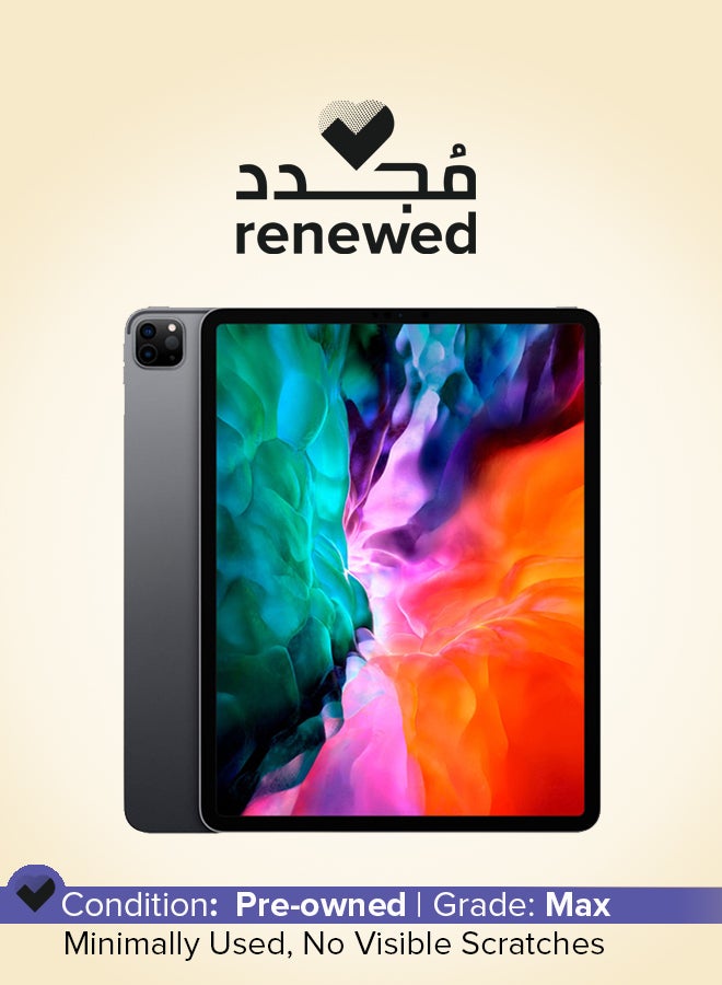 Apple Renewed - iPad Pro 2020 (4th Gen) 12.9-Inch 256GB LTE Space Gray - International Version - Image 1