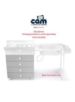 cam Baby Bath Stand Folding, Infant/Kids/Toddler Lightweight, Foldable Stand, Bath Tub Stand, Easy To Fold Stand, Newborn Bath Stand - White  - Image 4