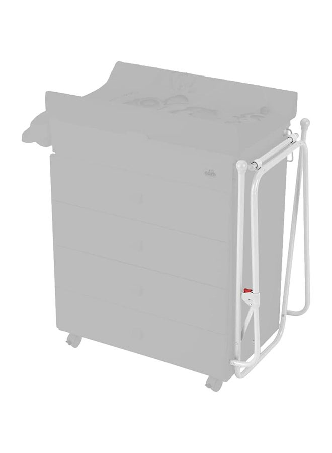 Cam حامل حمام الطفل قابل للطي، خفيف الوزن للرضع/الأطفال/الرضع، حامل قابل للطي، حامل حوض الاستحمام، حامل سهل الطي، حامل حمام حديثي الولادة - أبيض - Image 3