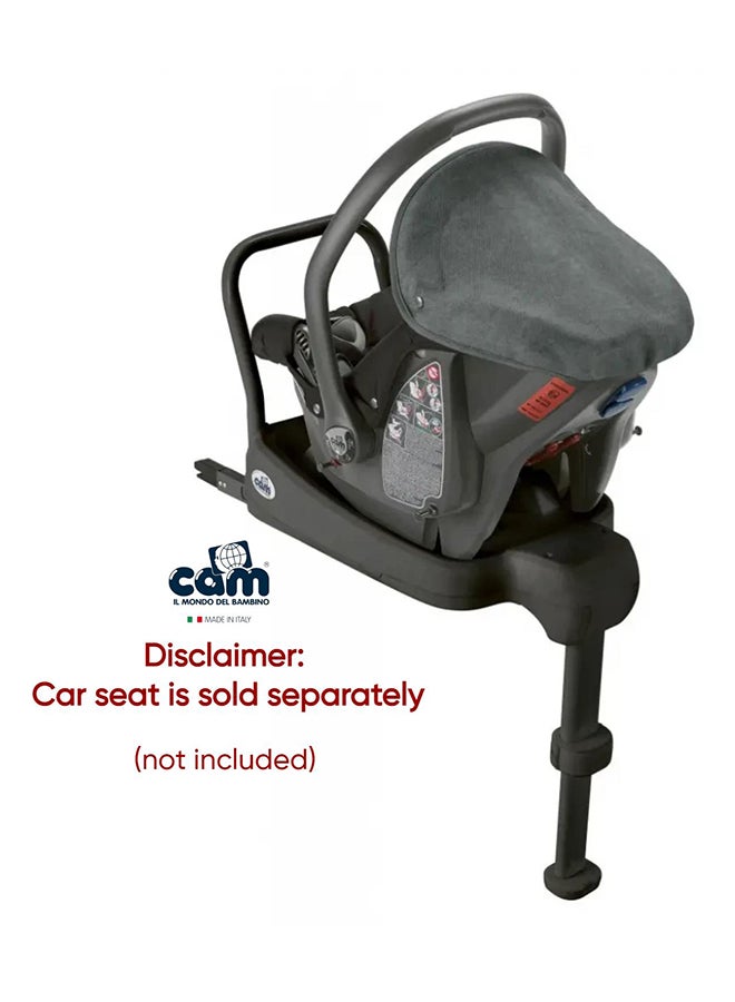 Cam قاعدة مقعد سيارة للأطفال 2 في 1، مقاعد متوافقة مع المركبات، دعم قابل للتعديل، قاعدة تثبيت عائلية، إضاءة تفاعلية حتى وزن 6.8 كجم - أسود - Image 4