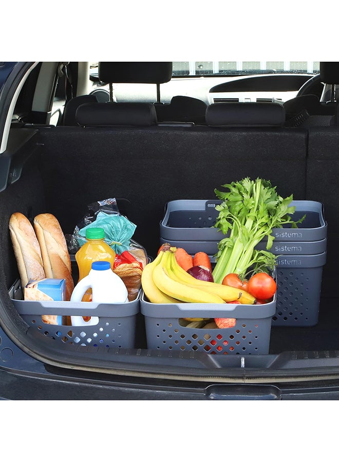 سيستيما سلة من البولي بروبيلين بمقابض جانبية أسود - Image 4