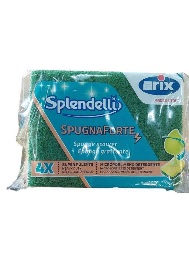 Splendelli 4 Sponge Heavy Duty Multicolour