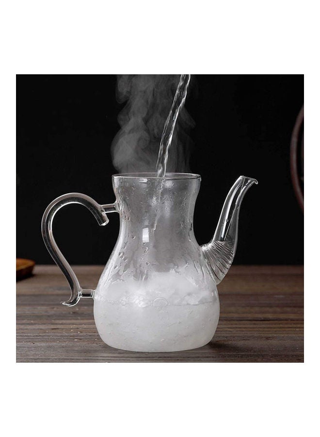 Lushh Heat Resistant Borosilicate Arabic Style Glass Teapot Clear 1000ml - Image 4