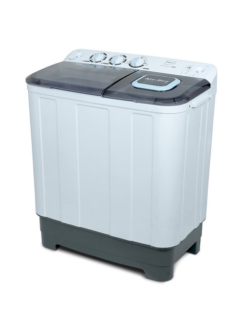 10KG Top Load Semi-Automatic Washing Machine Cleaning Cloth with Turbo Dry, Transparent Window, Handwash Design, Rust-Free Body, Soak Function, 6.5KG Spin Capacity, Low Noise Motor – 2 Years Warranty 10 kg 380 W WM 4202 Blue/White/Grey