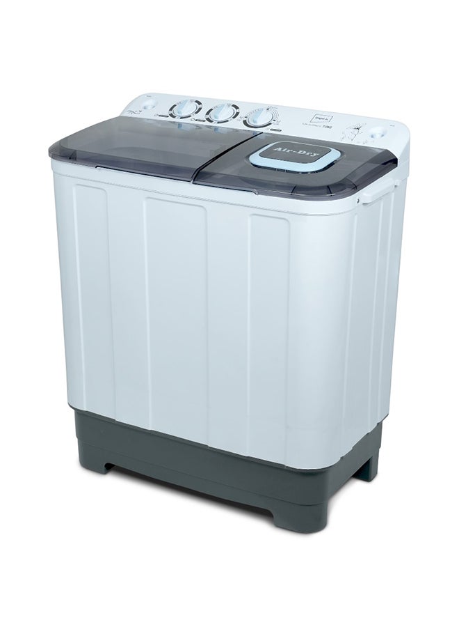 إمبكس غسالة إمبكس نصف أوتوماتيكية سَعة 7 كجم طراز WM 4204 7 kg 350 kW WM 4204 أبيض ورمادي  - Image 1