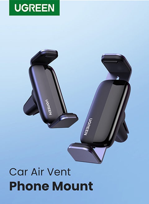 Car Phone Holder, Air Vent Phone Mount, 360 Degree Rotatable Phone Holder Car, Flexible Car Mobile Holder, Air Vent Car Mount Compatible With iPhone 16/15 Series, Galaxy Z Flip 5/4 S24 S23, Xiaomi Black