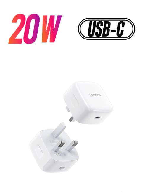2Pack iPhone Charger Fast Type C Adapter Apple PD20W Quickly USB C Wall Plug Compatible for New iPhone 14 Pro Max/14 Pro/14/13Pro Max/13 Pro/12 Mini/11/XS  Magsafe/ iPad Pro /iPad mini and More White