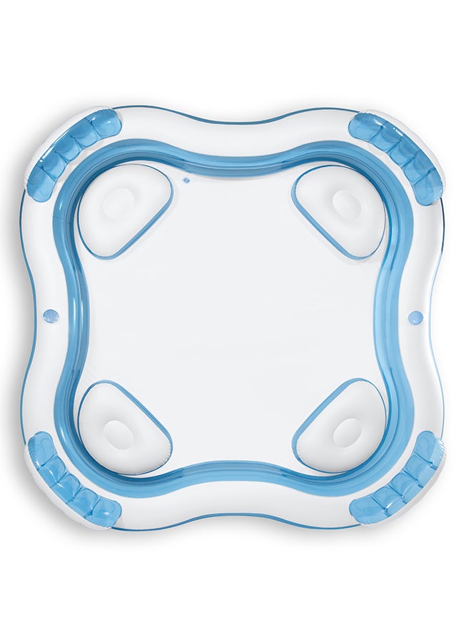 Intex Family Lounge Pool with Seats – Square Design, 990L Capacity – 229x229x66 cm