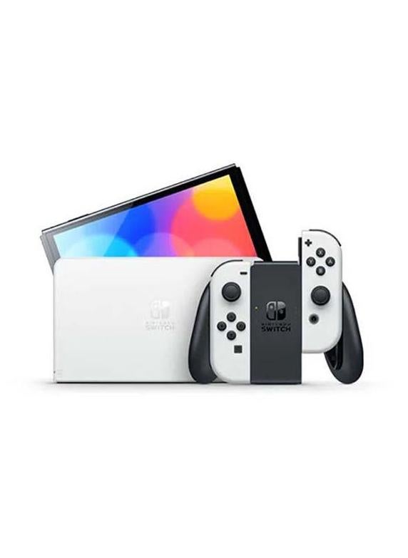 نينتندو موديل Switch OLED (2021) - وحدة تحكم Joy باللونين الأبيض والأسود - Image 2