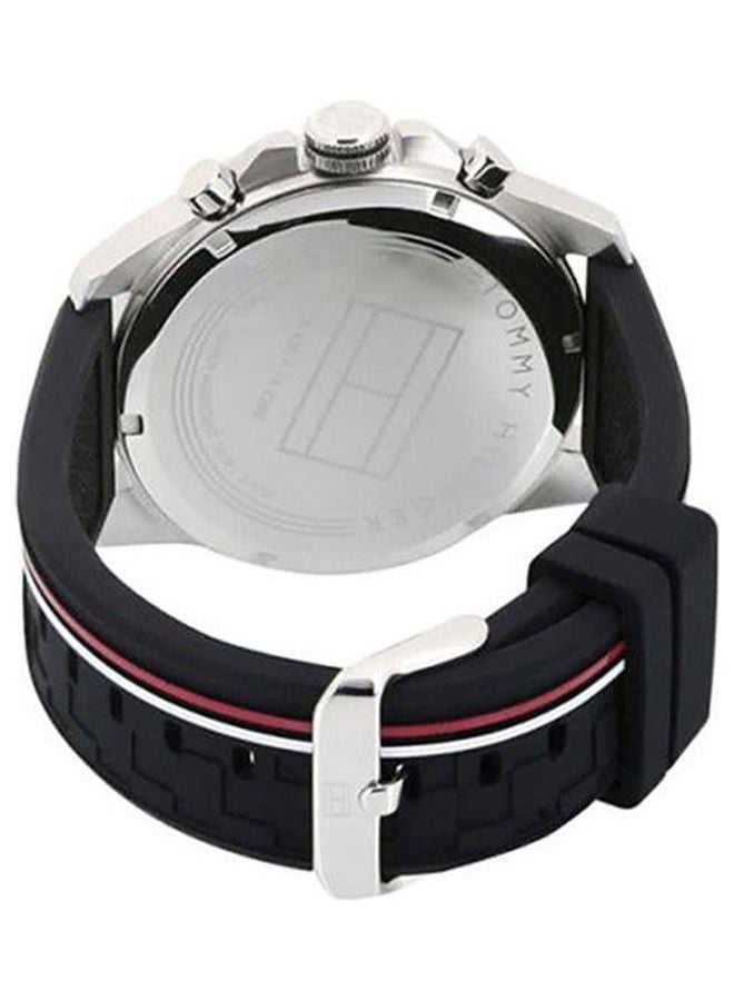 تومي هيلفيغر ساعة يد كرونوغراف بسوار من المطاط طراز 1791473 للرجال - Image 3