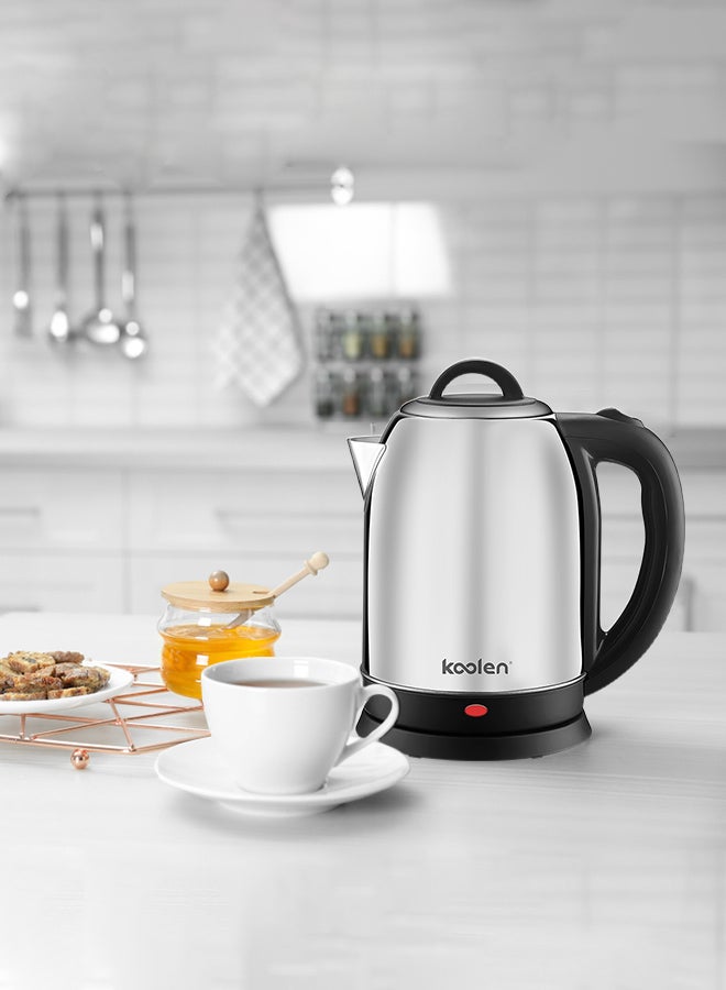 KOOLEN Electric Stainless Steel Kettle With Removable Lid 3 L 2200 W 800102016 Silver/Black  - Image 4