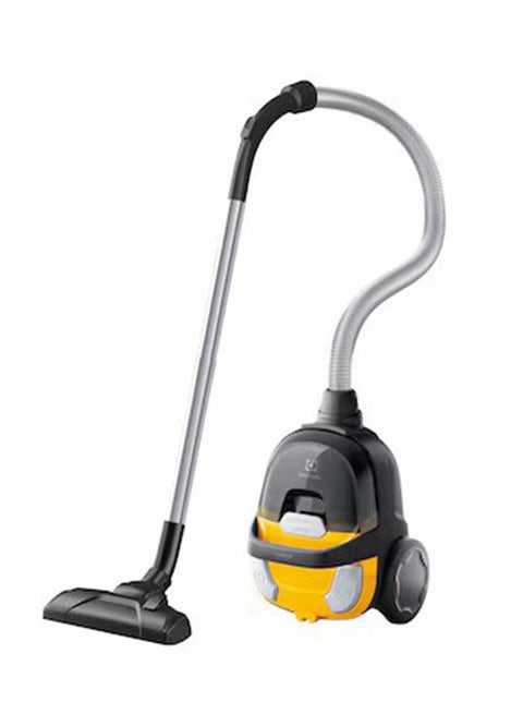 CompactGo Bagless Canister Vacuum Cleaner, Light Weight With 2-In-1 Performance Nozzle, Hygienic HEPA Filter For Clean And Healthy Home, Easy-Empty Dust Container, Ideal For Home 1500 W Z1230 Sunflower Yellow/Black