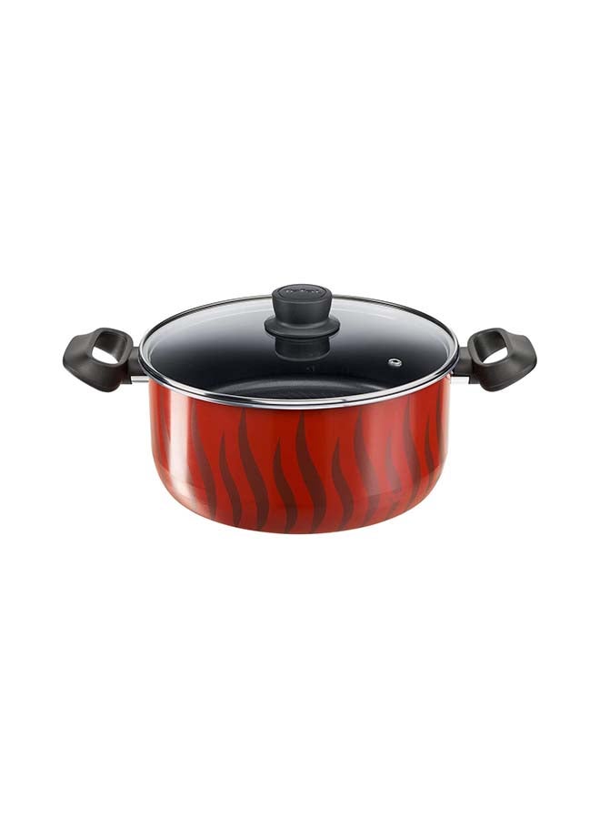 تيفال طقم أواني طبخ G6 تيمبو فليم من 10 قطع أحمر/أسود - Image 2