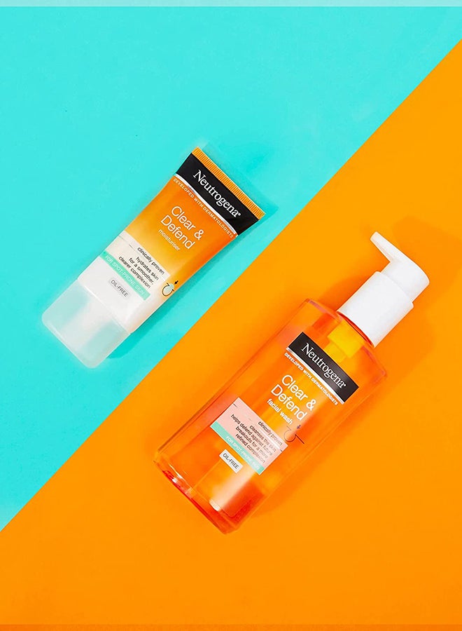 Neutrogena Clear And Defend Facial Wash Orange 200ml - Image 4