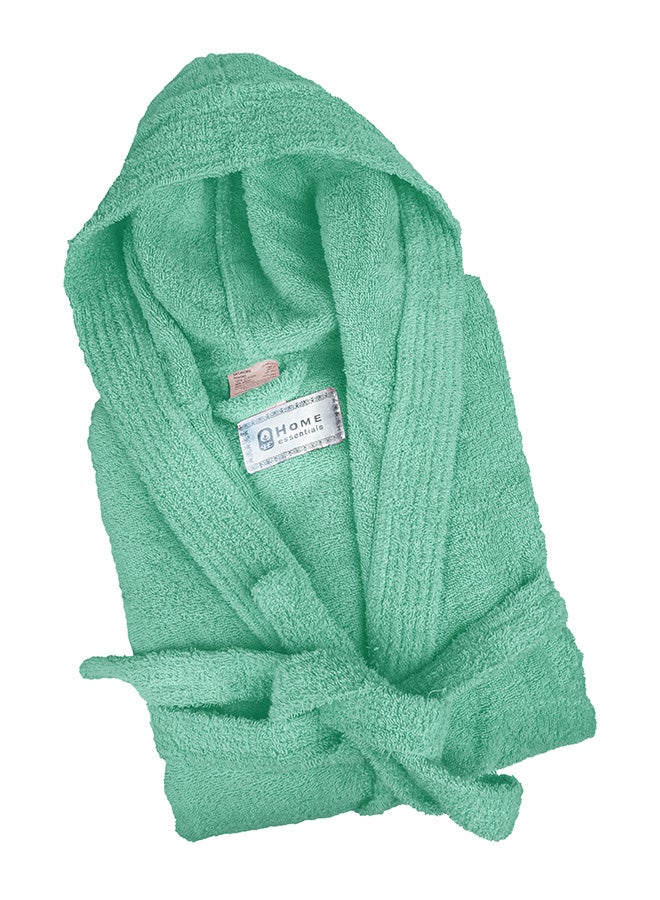 Home Essentials - Bliss Casa - Unisex Bathrobe - 100% Cotton Super Soft Highly Absorbent Bathrobes For Women & Men- Perfect for Everyday Use Unisex Mint Adult Size - Image 1