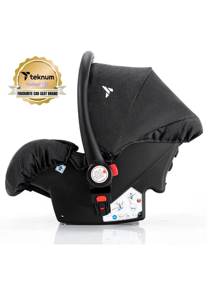 تيكنوم مقعد سيارة كومباكتو للأطفال حديثي الولادة حتى 13 شهراً - لون أسود - Image 2