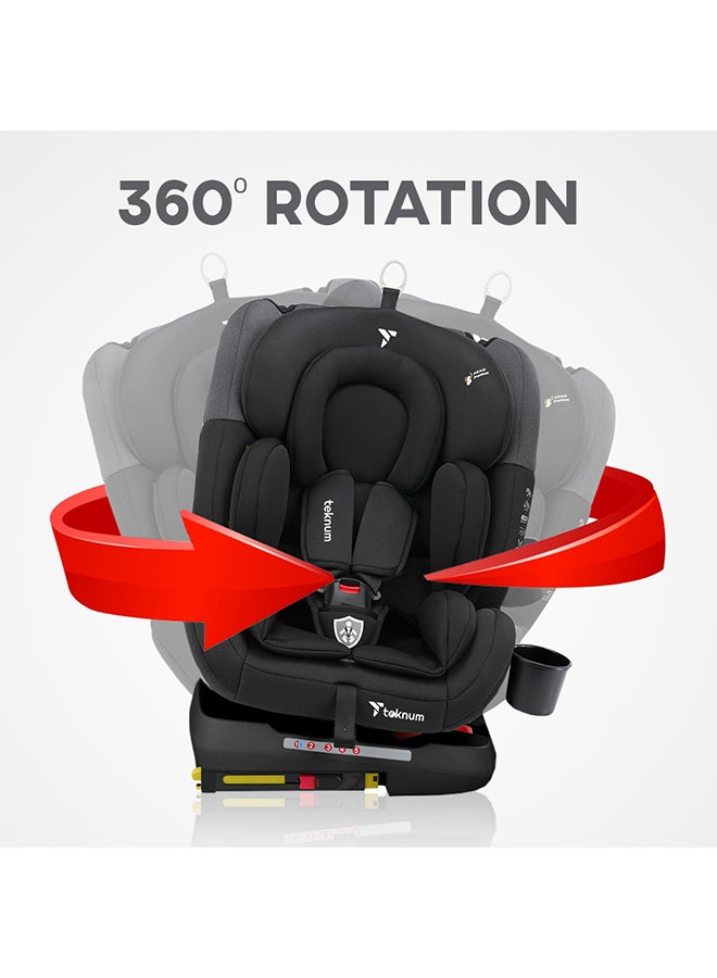 Evolve 360° Car Seat 0 - 12Yrs Black With Isofix