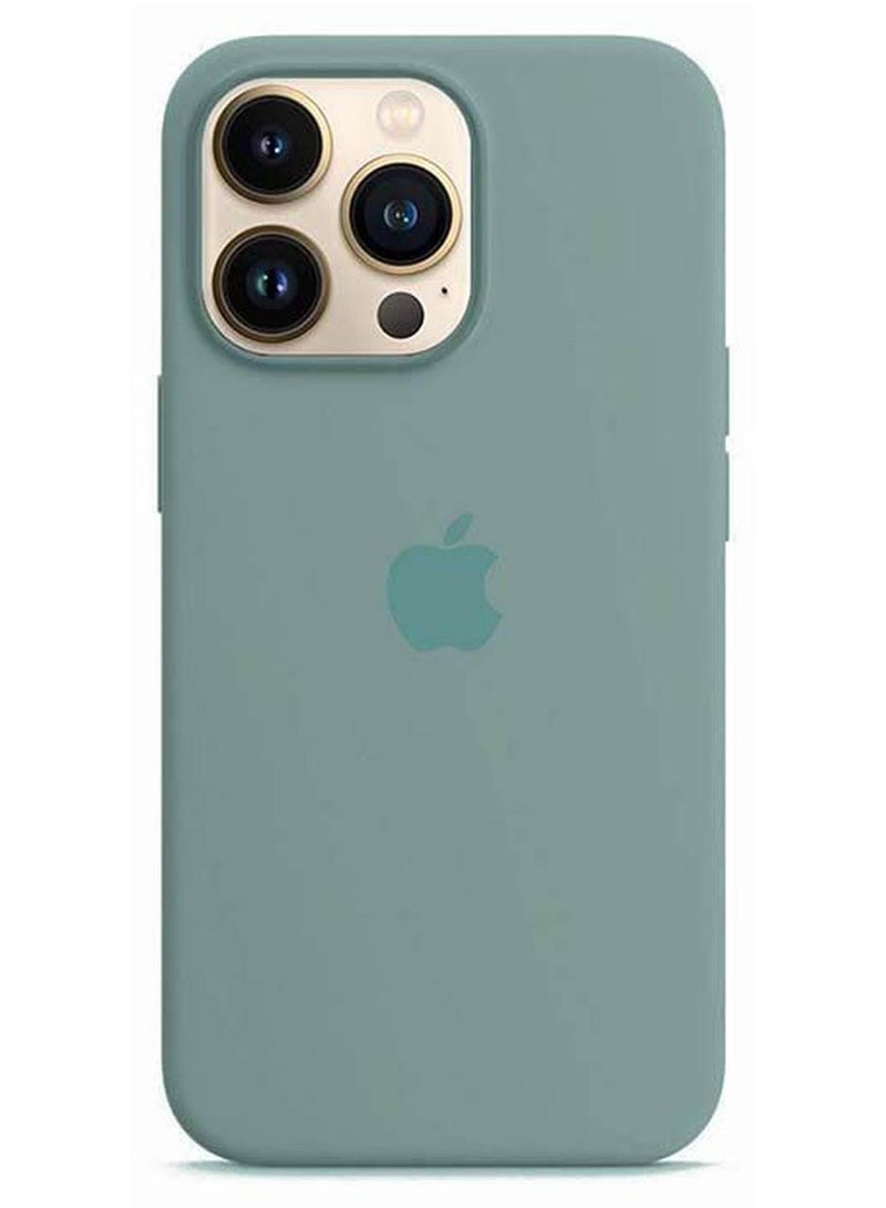 مارجون غطاء حماية واقٍ من السيليكون لهاتف آيفون 13 برو ماكس مقاس 6.7 بوصة أخضر كاكتاس - Image 1
