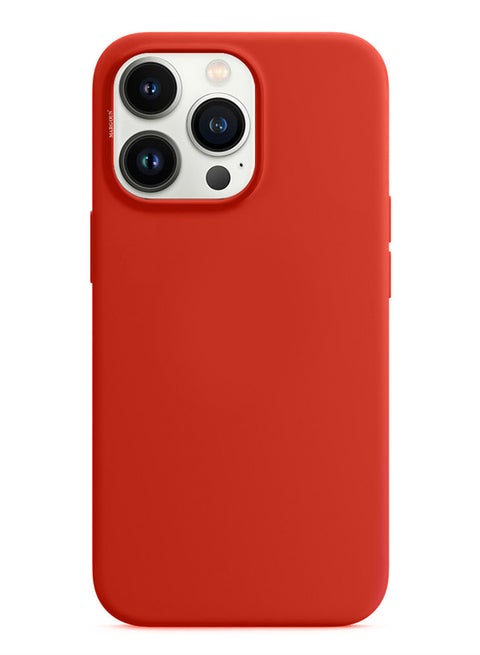 Silicone Case Cover for iPhone 13 Pro Max 6.7inch Red Red