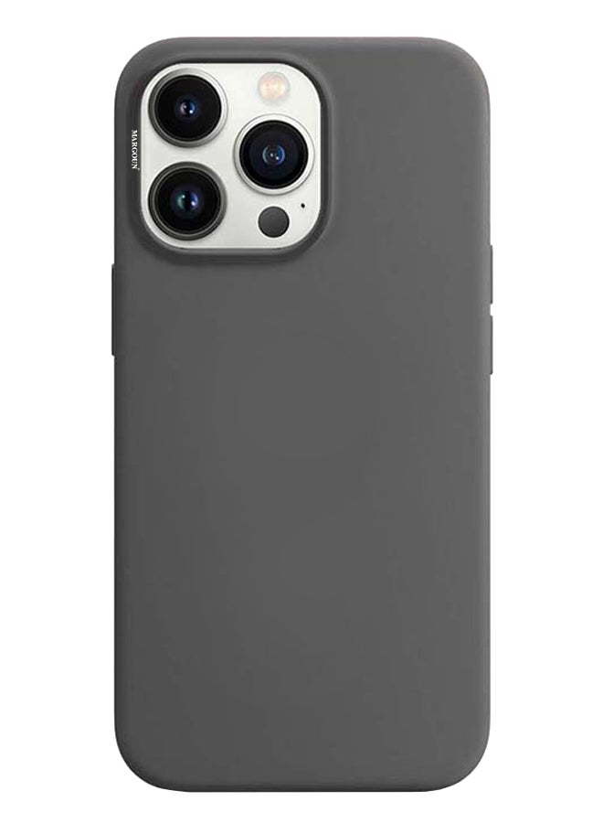 MARGOUN - Silicone Case Cover for iPhone 13 Pro 6.1 inch Dark Grey - Image 1