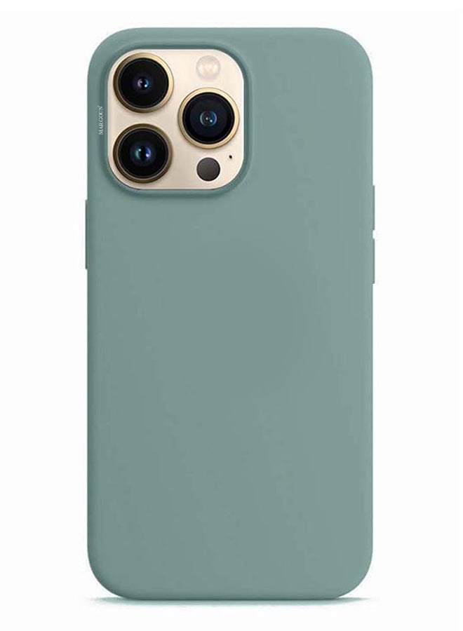 MARGOUN - Silicone Case Cover for iPhone 13 Pro 6.1 inch Cactus Green - Image 1