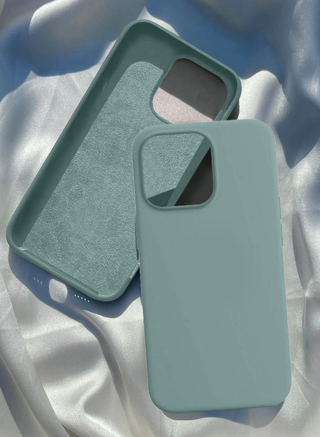 MARGOUN - Silicone Case Cover for iPhone 13 Pro 6.1 inch Cactus Green - Image 1