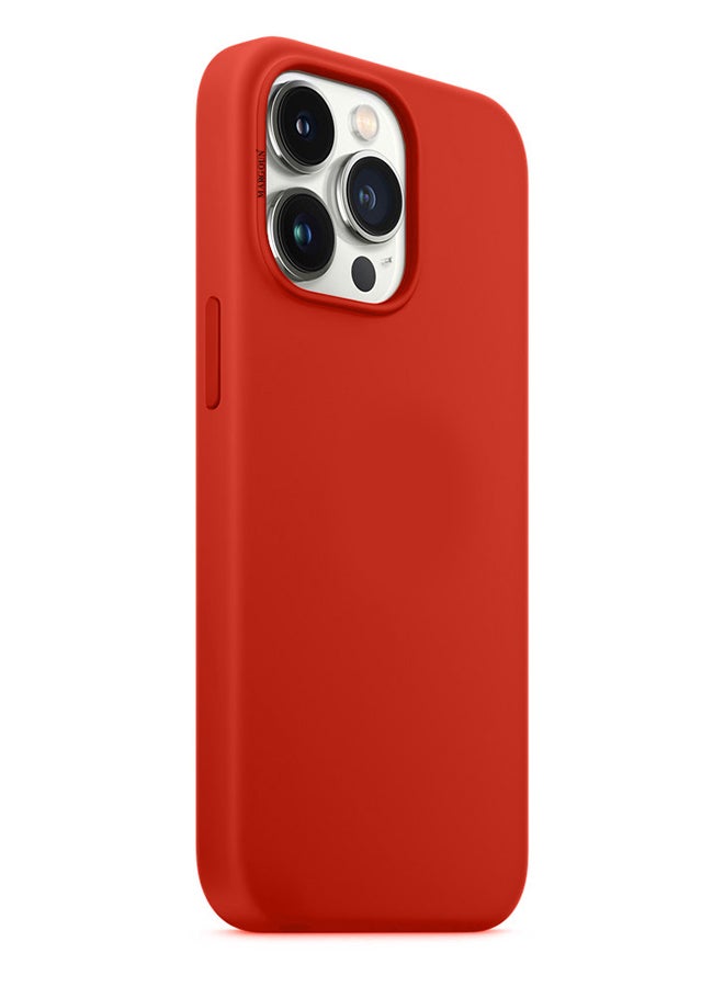 Silicone Case Cover for iPhone 13 Pro 6.1 inch Red