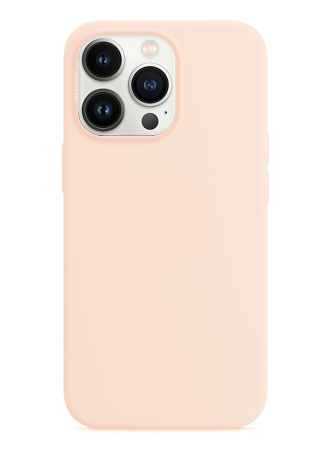 MARGOUN - Silicone Case Cover for iPhone 13 Pro 6.1 inch Pink Sand - Image 1