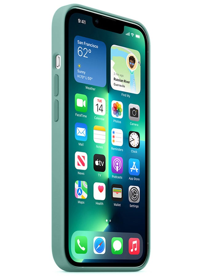 Silicone Case Cover for iPhone 13 6.1 inch Cactus Green Cactus Green