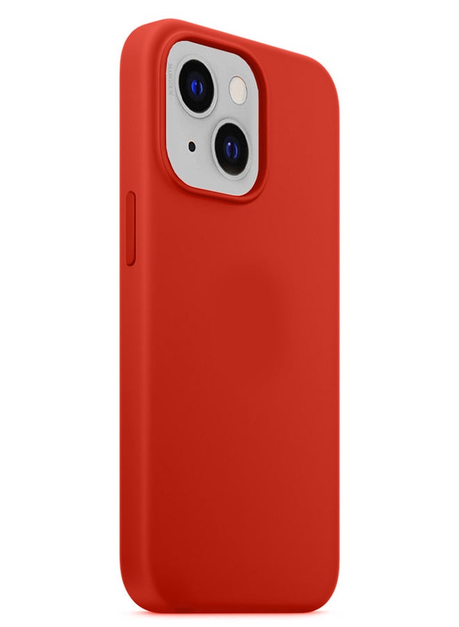 Silicone Case Cover for iPhone 13 6.1 inch Red