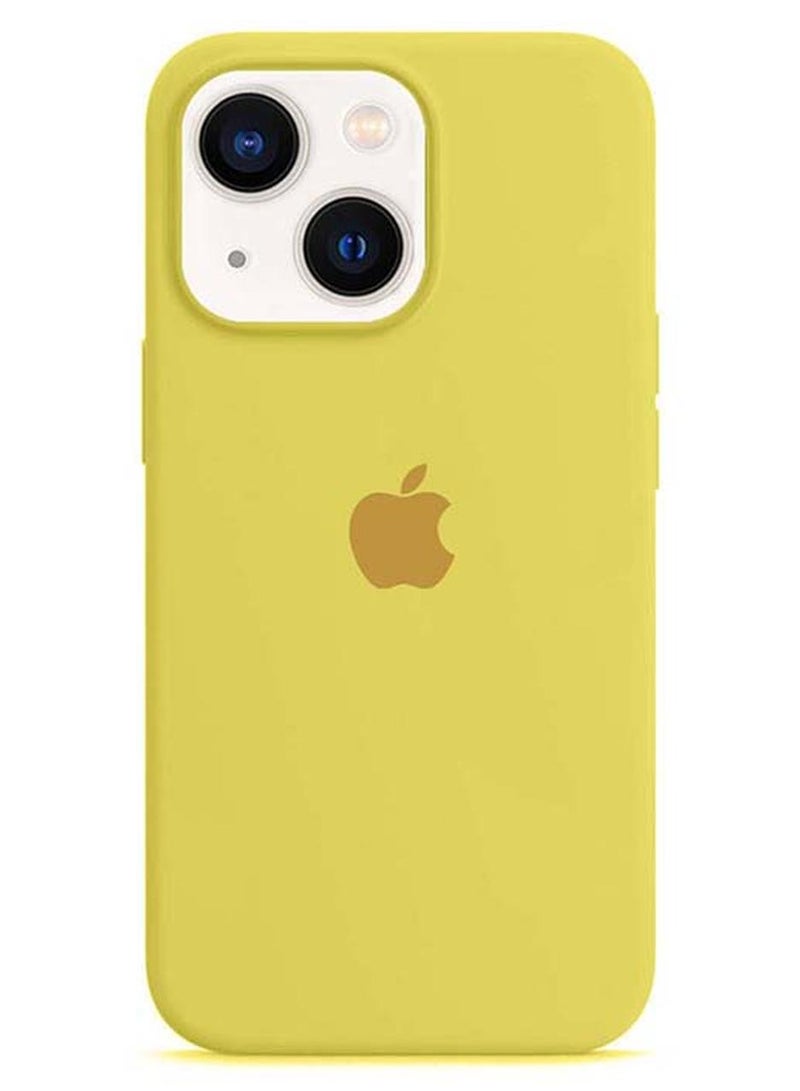 MARGOUN Silicone Case Cover for iPhone 13 6.1 inch Yellow - Image 1