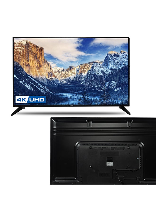 Toshiro - 60 Inch 4K UHD Smart LED TV | Android OS | 60 Hz refresh rate| Smart Apps including Twitter, Facebook, and Skype | Built-In Wi-Fi & DLNA | HDMI & USB Ports | Quad-Core Processor - TRO4K60SLED/TRO604KSLED2 Black - Image 1