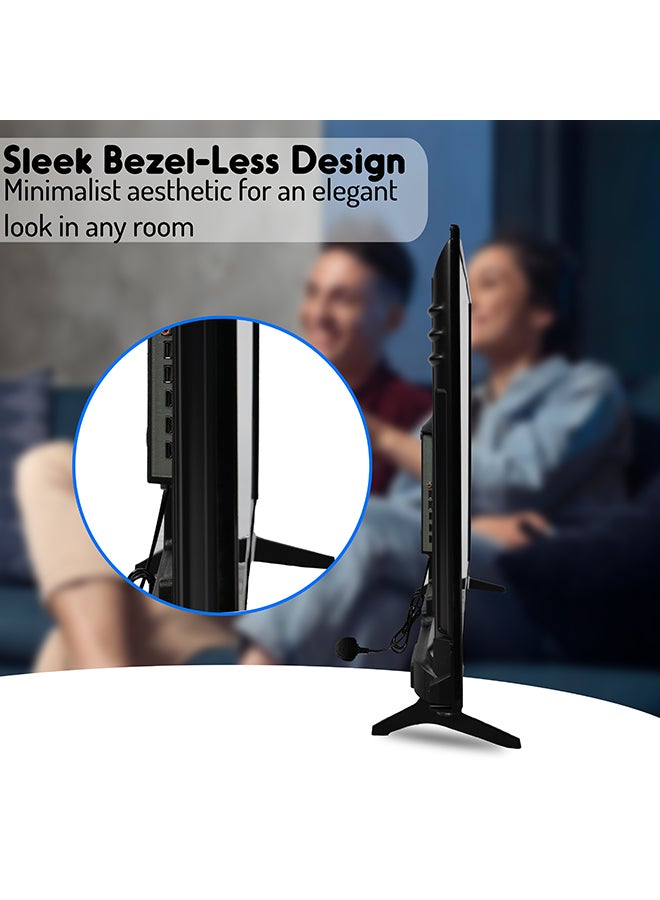 Toshiro - 60 Inch 4K UHD Smart LED TV | Android OS | 60 Hz refresh rate| Smart Apps including Twitter, Facebook, and Skype | Built-In Wi-Fi & DLNA | HDMI & USB Ports | Quad-Core Processor - TRO4K60SLED/TRO604KSLED2 Black - Image 1